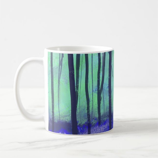 "Bluebell Wood" Grönt Blue Vår Art Kaffemugg (Vänster)