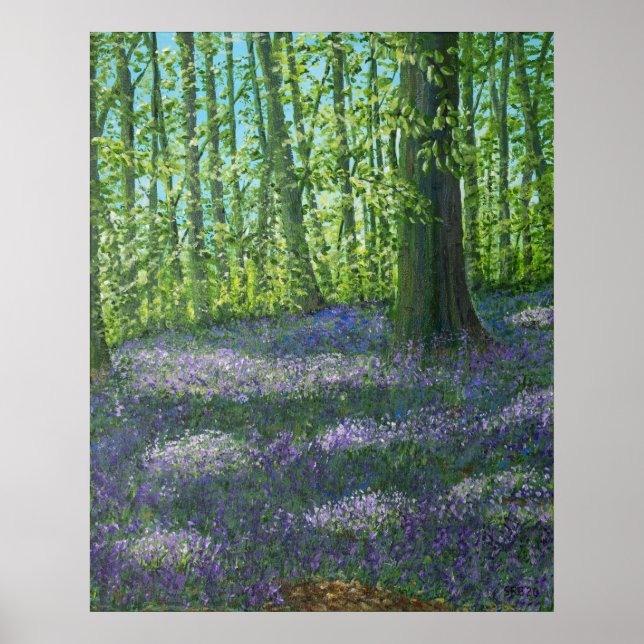 Bluebell Wood Poster (Framsidan)