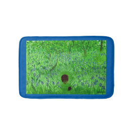 Bluebell Woodland Hedghogs Badrumsmatta