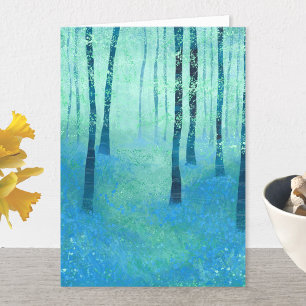 Bluebell Woodland Ligcape Hälsning Card Meddelande