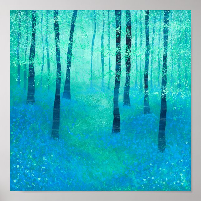 Bluebell Woodland Poster (Framsidan)
