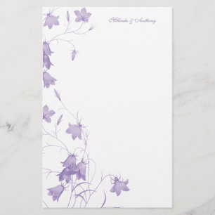 Bluebelle - Lila 5,5 x 8,5-stationeri Brevpapper