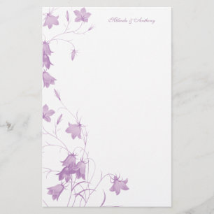 Bluebelle - Violet 5,5 x 8,5-stationeri Brevpapper