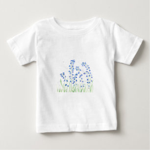 Bluebells blåa blommor t shirt