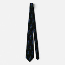 Bluebells Black Neck Tie