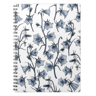 Bluebells, Harebells, Bellblommor Anteckningsbok