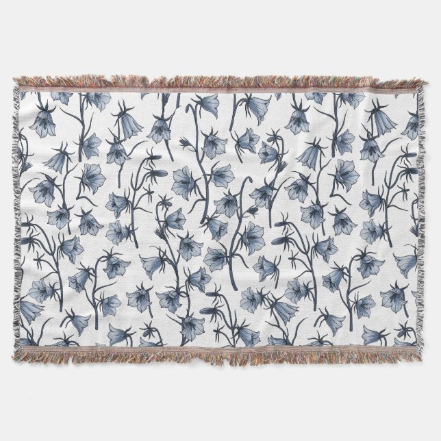 Bluebells, Harebells, Bellblommor Filt (Framsidan)