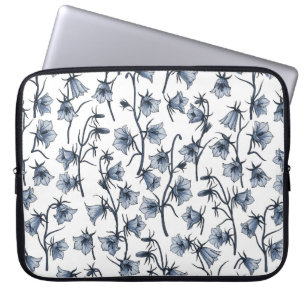 Bluebells, Harebells, Bellblommor Laptop Fodral