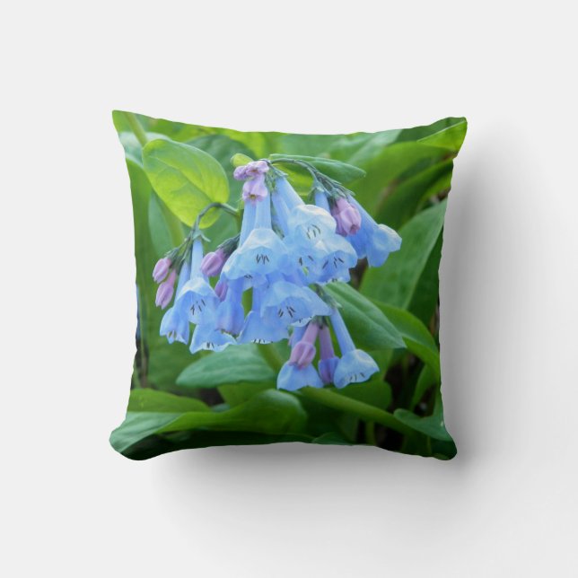 Bluebells Ring (Virginia Bluebells) Pillow Kudde (Framsida)