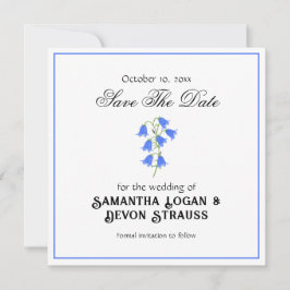 Bluebells Save The Date Wedding Spara Datumet