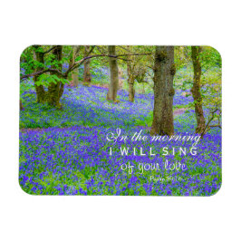 Bluebells-skogen i Skottland, bibelverser Magnet