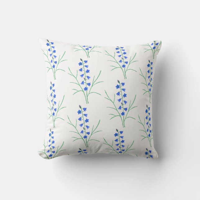 Bluebells White Dekorativ kudde (Framsida)