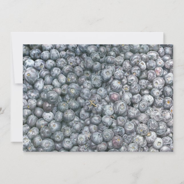 Blueberries Art Inbjudningar (Framsida)