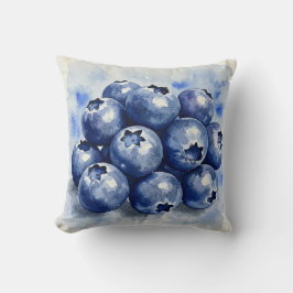 Blueberries Summer Pillow Kudde