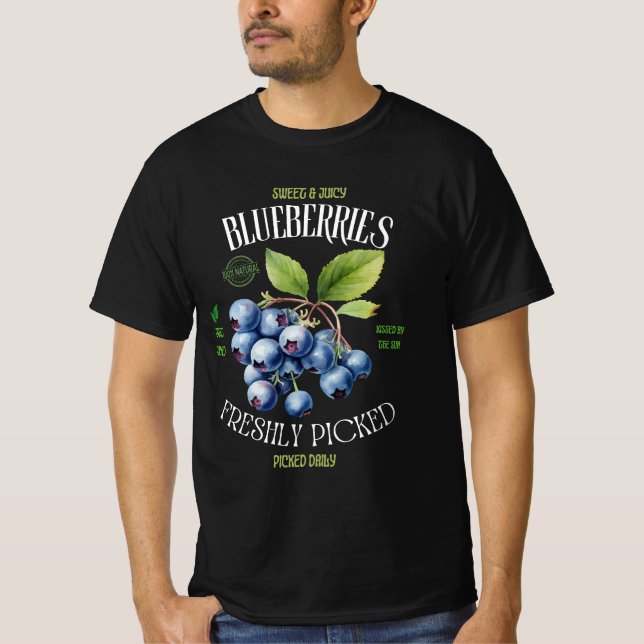 Blueberries T Shirt (Framsida)