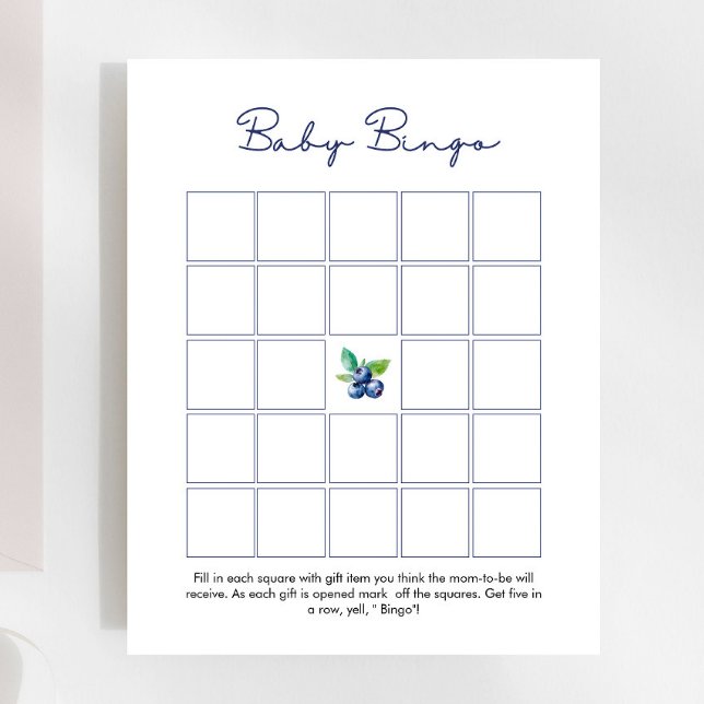 Blueberry Baby Bingo Baby Shower Game (Skapare uppladdad)