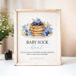 Blueberry Baby Brunch Baby Sock Hunt-tecken Poster
