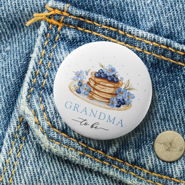 Blueberry Baby Brunch Grandma to be be Knapp (Skapare uppladdad)