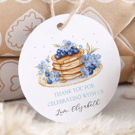 Blueberry Baby Brunch Tack Gåvor Etiketter