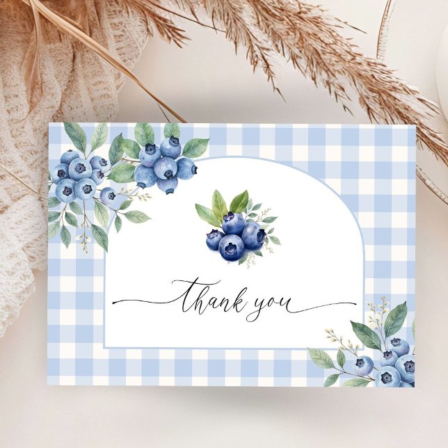 BlueBerry Baby Shower Flat Tack Tilläggskort (Skapare uppladdad)