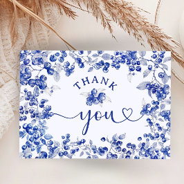 Blueberry Baby Shower Navy Blue Flat Tack Tilläggskort