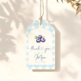 Blueberry babydusch presentetikett
