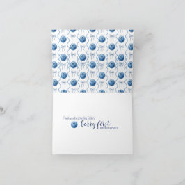 Blueberry Baby's Berry First 1st Birthday Party Tack Kort