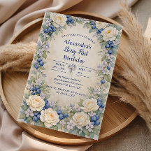 Blueberry Berry Botanical 1st Birthday