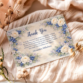 Blueberry Berry Botanical 1st Birthday Tack Kort