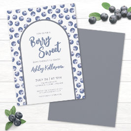 Blueberry Berry Sweet Baby Shower Inbjudningar