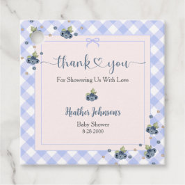 Blueberry Berry Sweet Pojke Baby Shower Gåvor Etiketter