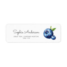 Blueberry Berry Sweet Summer Returadress Etikett