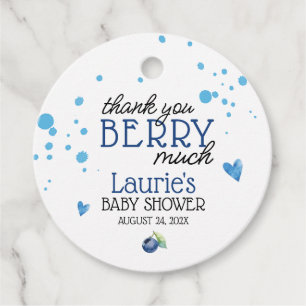 Blueberry Berry Tack Berry Much Gåvor Etiketter