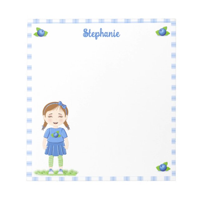 Blueberry Birthday Anteckningsblock (Framsida)