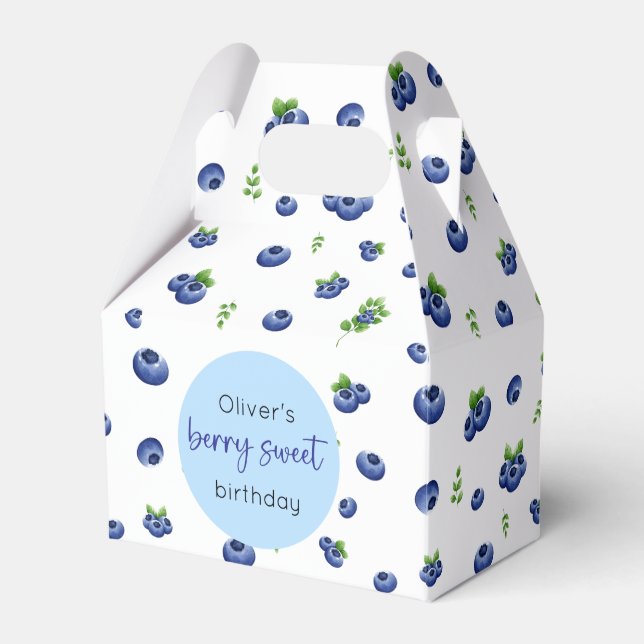 Blueberry Birthday Berry Sweet Presentaskar (Framsidan Sidan)