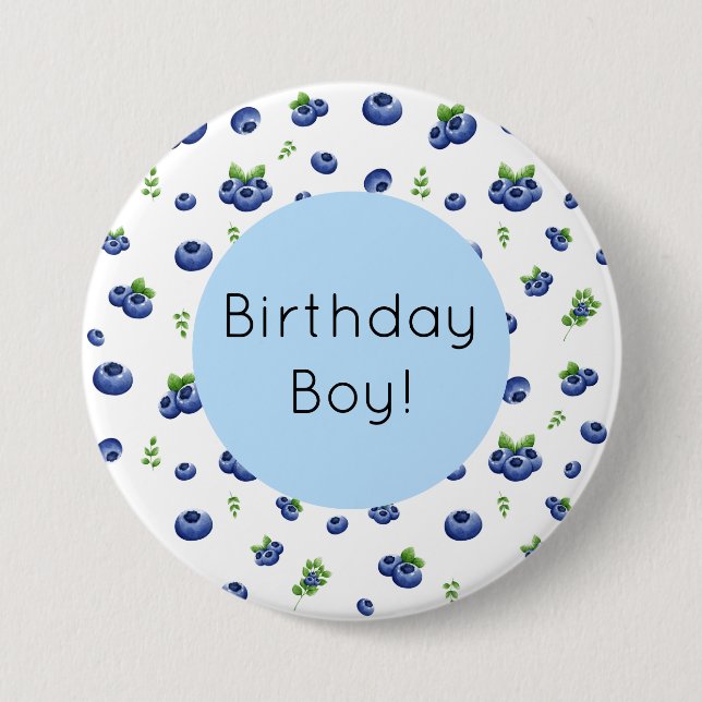 Blueberry Birthday Knapp (Framsida)