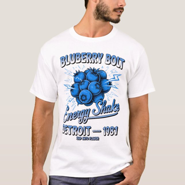 Blueberry Bolt T Shirt (Framsida)