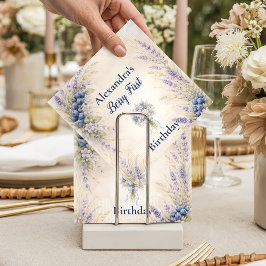 Blueberry Botanical Berry Theme 1st Birthday Pappersservett