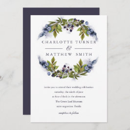 BlueBerry | Bröllopsinbjudan Inbjudningar