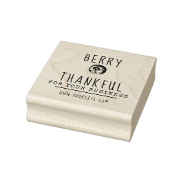Blueberry Business Rubber Frimärke Stämpel