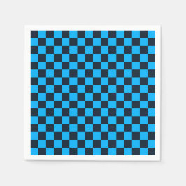Blueberry checkered pattern pappersservett