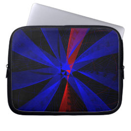 Blueberry Color Abstract Geometric Electronics Bag Laptop Fodral