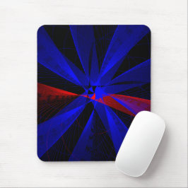 Blueberry Color Abstract Geometric Mouse Pad Musmatta