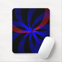 Blueberry Color Center Accent Geometric Mouse Pad Musmatta
