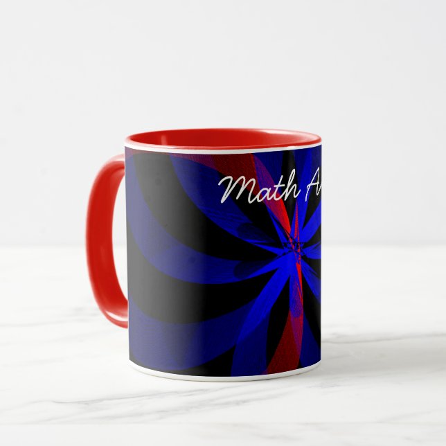 Blueberry Color Center Math Art Coffee Mug Mugg (Framsida vänster)
