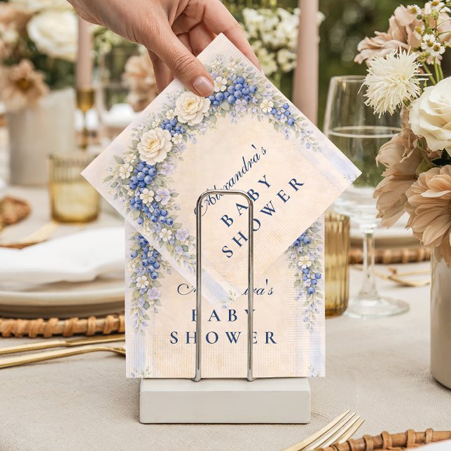 Blueberry Cottage Garden Baby Shower Pappersservett (Skapare uppladdad)