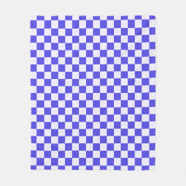 Blueberry cream checkered pattern fleecefilt