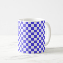 Blueberry cream checkered pattern kaffemugg