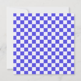 Blueberry cream checkered pattern tack kort