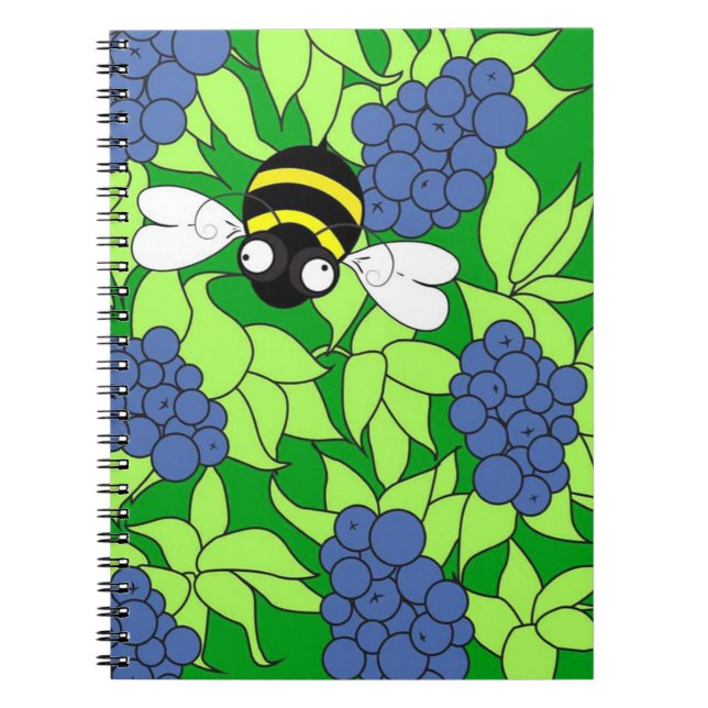 Blueberry Delight Journal Anteckningsbok (Framsidan)